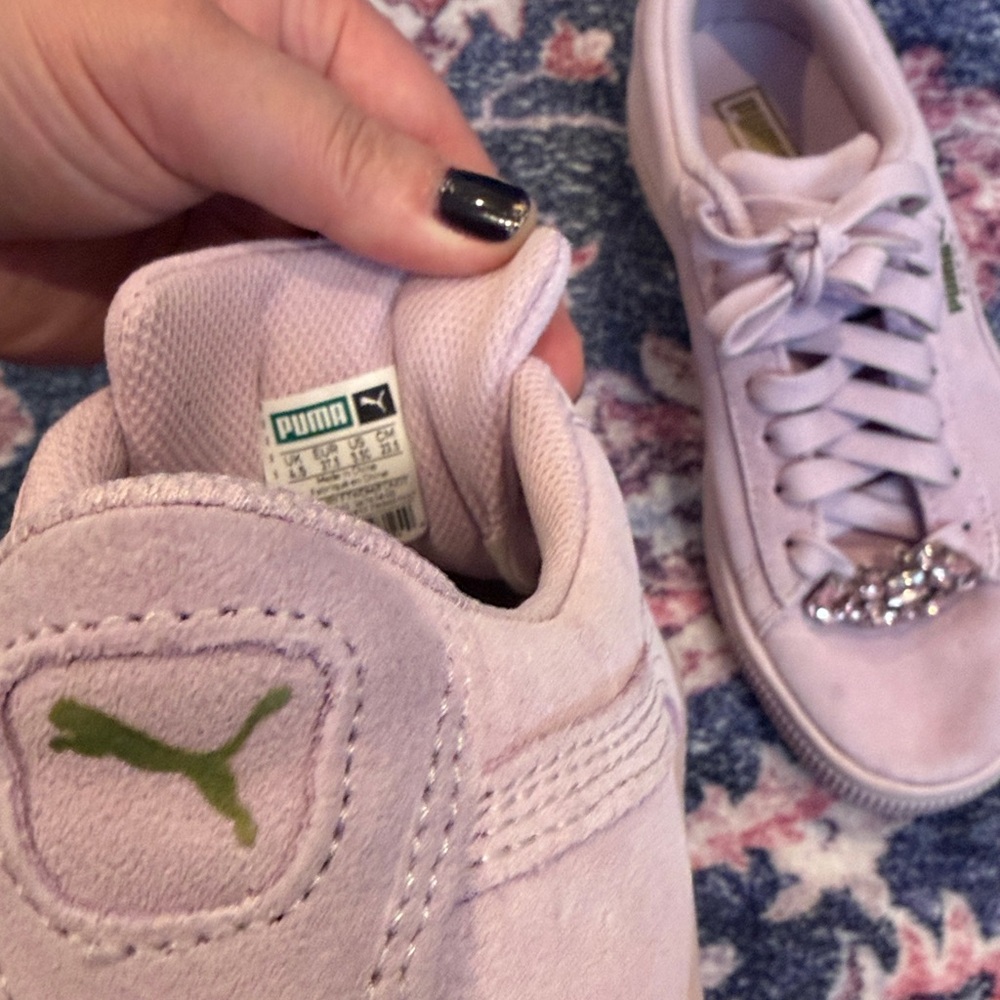 Puma Women's Light Pink Embellished Sneakers - Picture 4 of 5